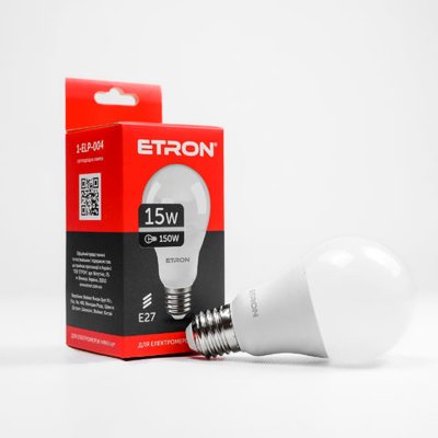 Лампа LED A65 15W 4200K 220V E27 1-ELP-004 ETRON Light Power 00-017514 фото